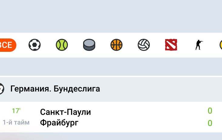 все виды спорта